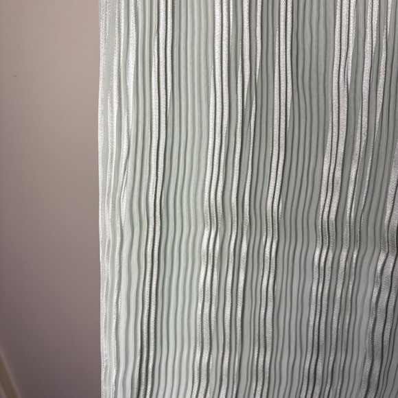 Lovers & Friends Sea Breeze Pants Mint Green Satin Chiffon Medium LONG Wide Leg - Picture 5 of 11